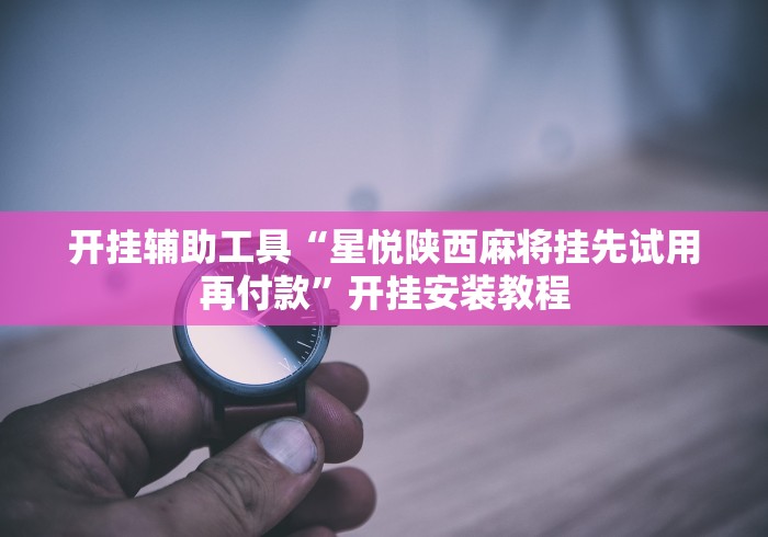 开挂辅助工具“星悦陕西麻将挂先试用再付款”开挂安装教程