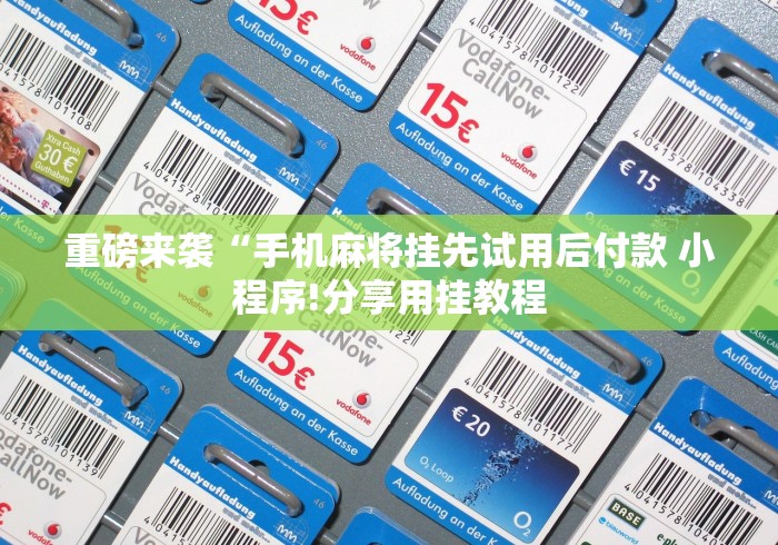 重磅来袭“手机麻将挂先试用后付款 小程序!分享用挂教程 重磅来袭“手机麻将挂先试用后付款 小程序!分享用挂教程