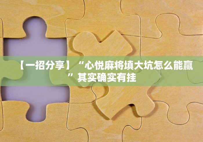 8秒详论“十三张麻将技巧”开挂安装教程