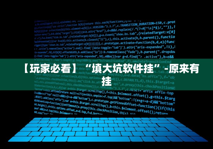 【玩家必看】“填大坑软件挂”-原来有挂