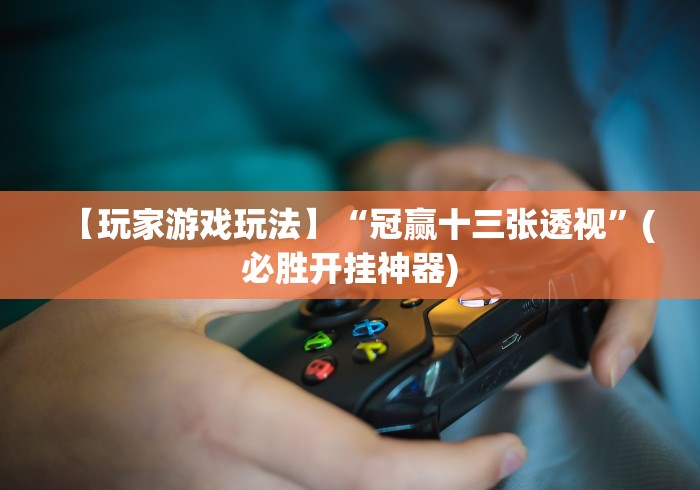 【玩家游戏玩法】“冠赢十三张透视”(必胜开挂神器)