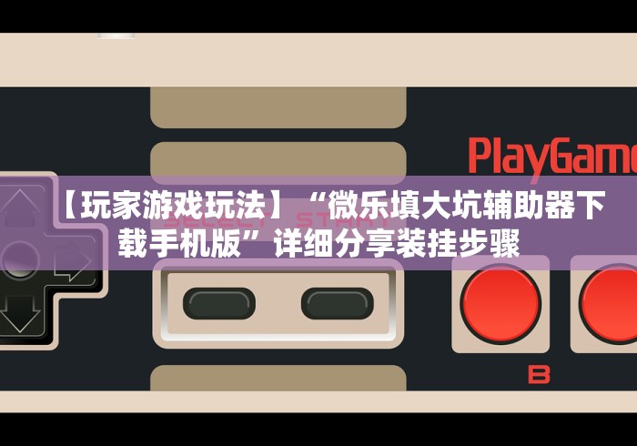 【玩家游戏玩法】“微乐填大坑辅助器下载手机版”详细分享装挂步骤