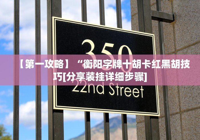 【第一攻略】“衡阳字牌十胡卡红黑胡技巧[分享装挂详细步骤]