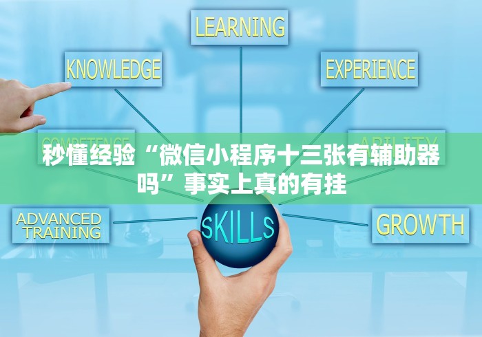 秒懂经验“微信小程序十三张有辅助器吗”事实上真的有挂