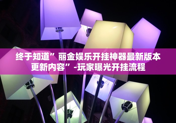 终于知道”丽金娱乐开挂神器最新版本更新内容”-玩家曝光开挂流程