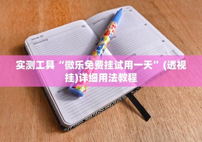 实测工具“微乐免费挂试用一天”(透视挂)详细用法教程