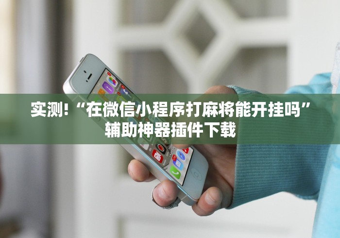 实测!“在微信小程序打麻将能开挂吗”辅助神器插件下载