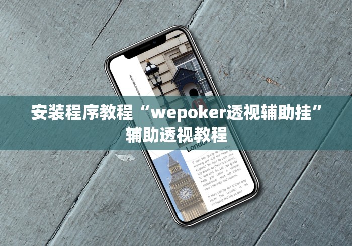 安装程序教程“wepoker透视辅助挂”辅助透视教程