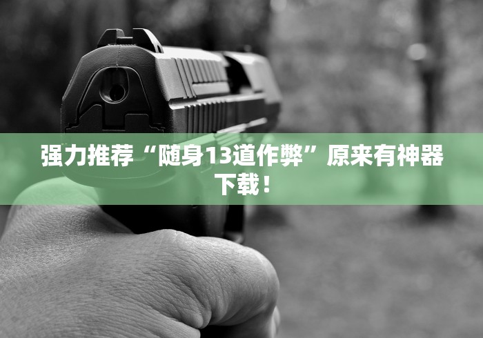 强力推荐“随身13道作弊”原来有神器下载！