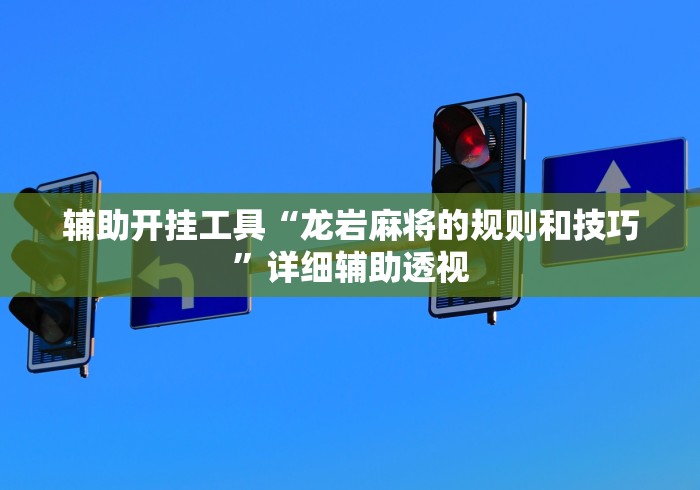 辅助开挂工具“龙岩麻将的规则和技巧”详细辅助透视