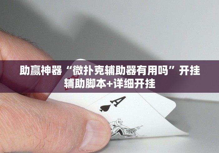 助赢神器“微扑克辅助器有用吗”开挂辅助脚本+详细开挂
