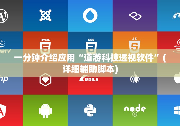 一分钟介绍应用“道游科技透视软件”(详细辅助脚本)