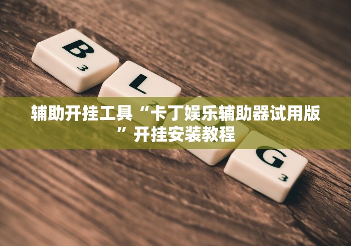 辅助开挂工具“卡丁娱乐辅助器试用版”开挂安装教程