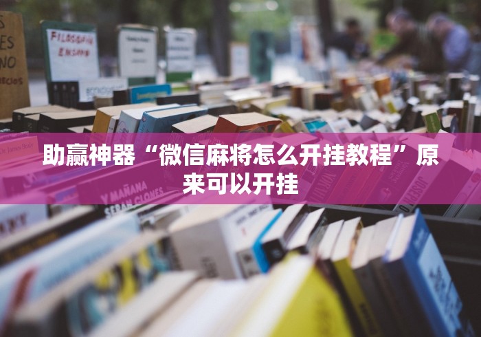 助赢神器“微信麻将怎么开挂教程”原来可以开挂