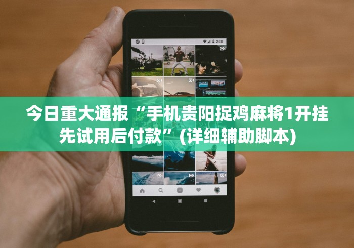 今日重大通报“手机贵阳捉鸡麻将1开挂先试用后付款”(详细辅助脚本)