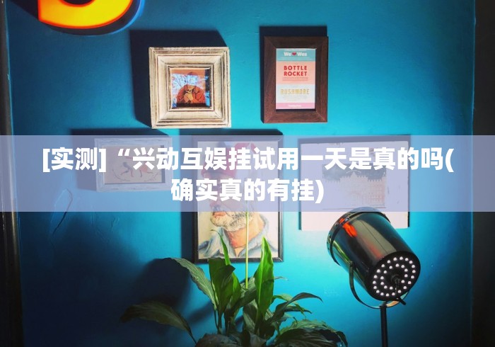 [实测]“兴动互娱挂试用一天是真的吗(确实真的有挂)