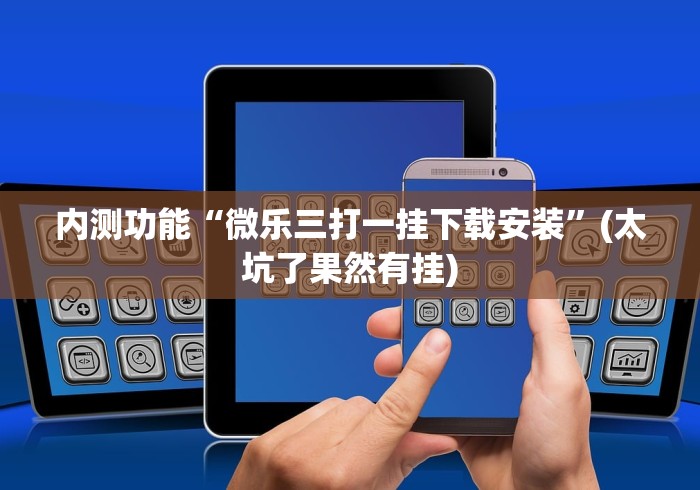 内测功能“微乐三打一挂下载安装”(太坑了果然有挂)