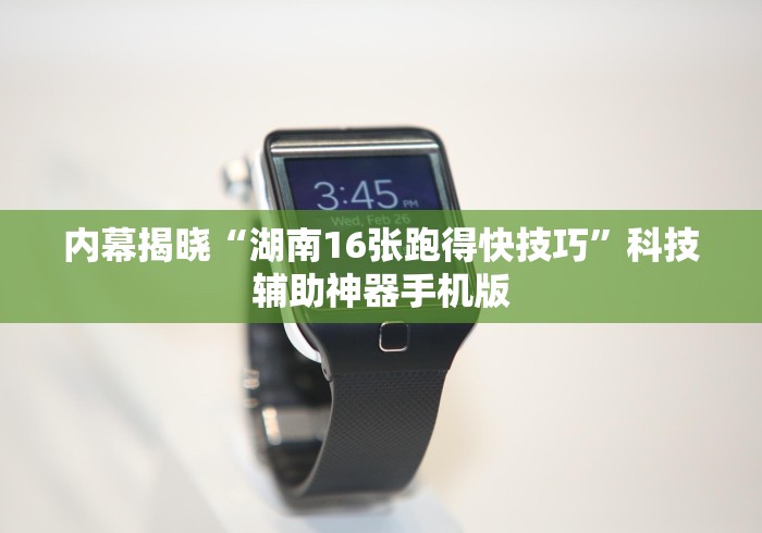 内幕揭晓“湖南16张跑得快技巧”科技辅助神器手机版