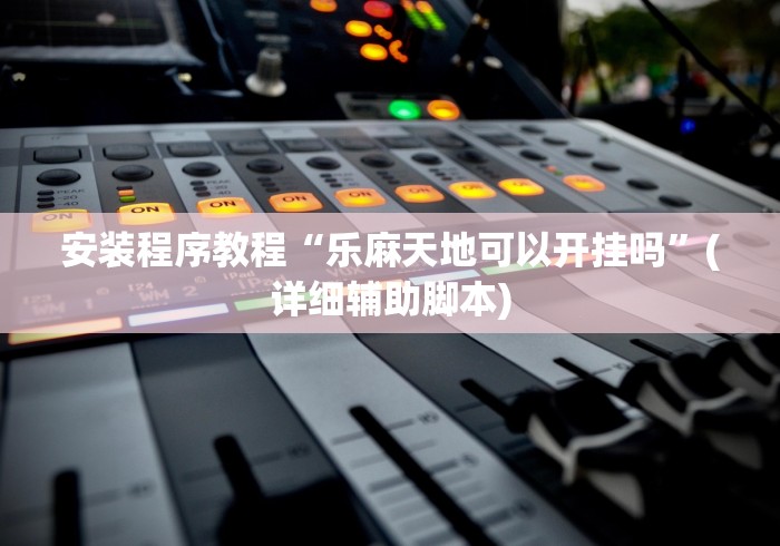 安装程序教程“乐麻天地可以开挂吗”(详细辅助脚本)