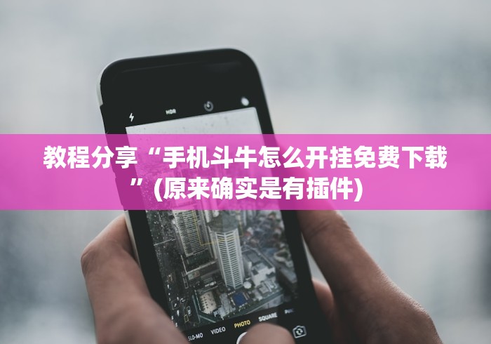 教程分享“手机斗牛怎么开挂免费下载”(原来确实是有插件)
