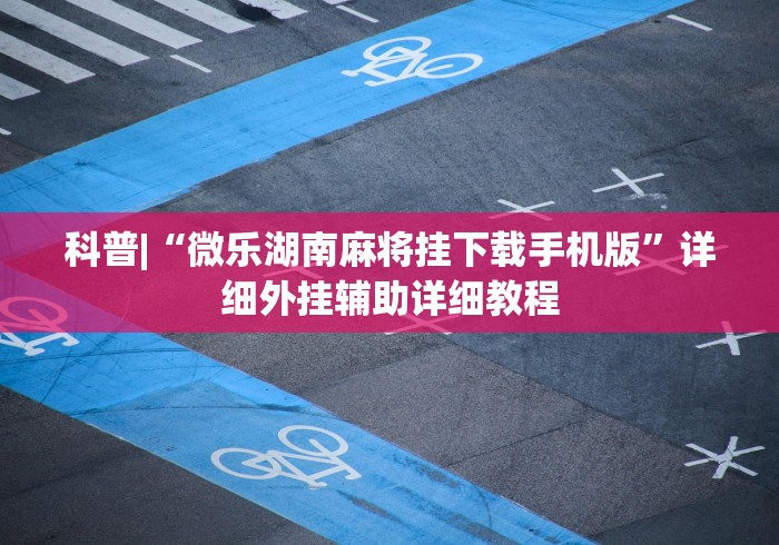 科普|“微乐湖南麻将挂下载手机版	”详细外挂辅助详细教程