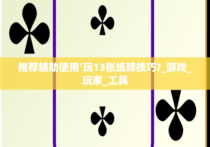 推荐辅助使用‘玩13张纸牌技巧?_游戏_玩家_工具