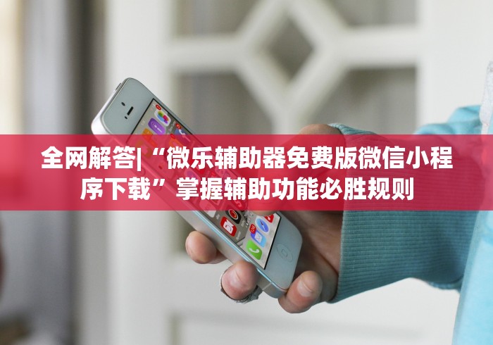 全网解答|“微乐辅助器免费版微信小程序下载”掌握辅助功能必胜规则