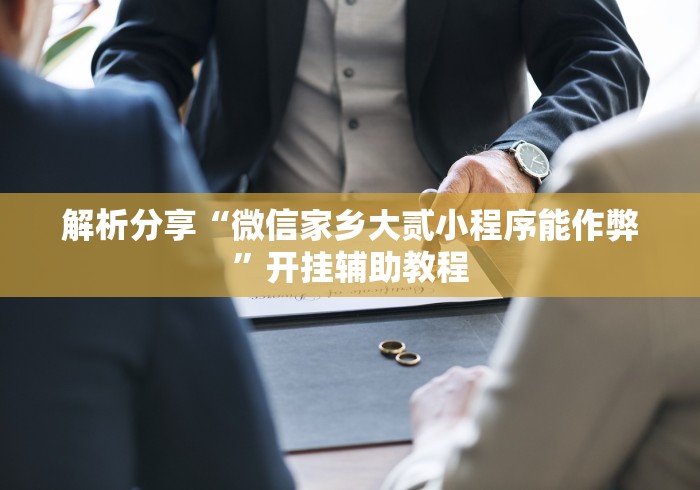 解析分享“微信家乡大贰小程序能作弊”开挂辅助教程