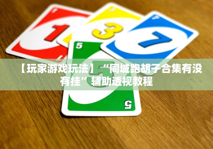 【玩家游戏玩法】“同城跑胡子合集有没有挂”辅助透视教程