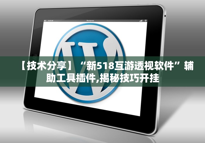 【技术分享】“新518互游透视软件”辅助工具插件,揭秘技巧开挂