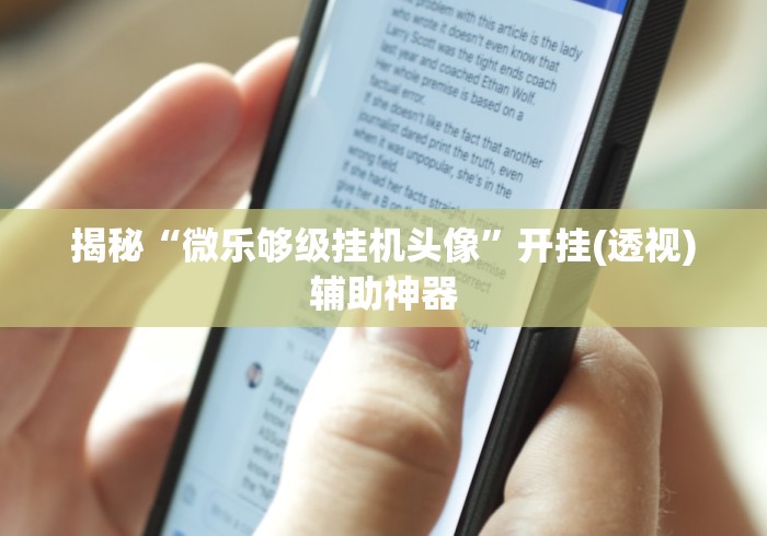 揭秘“微乐够级挂机头像”开挂(透视)辅助神器