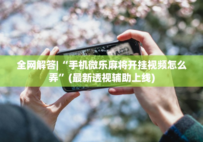 全网解答|“手机微乐麻将开挂视频怎么弄”(最新透视辅助上线)