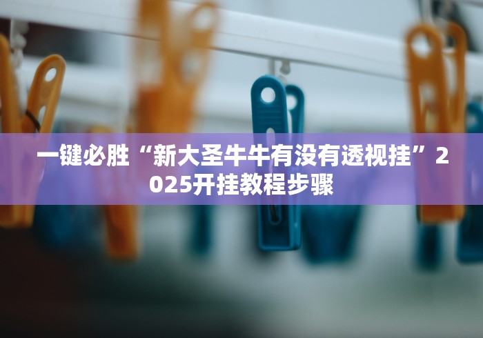 一键必胜“新大圣牛牛有没有透视挂”2025开挂教程步骤