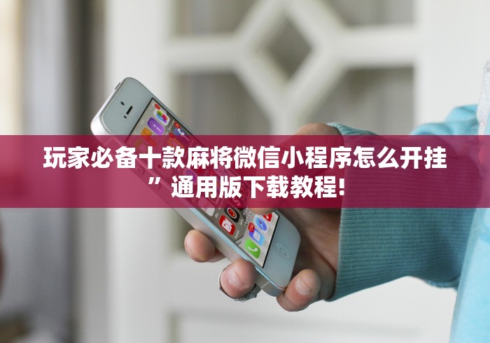 玩家必备十款麻将微信小程序怎么开挂”通用版下载教程!