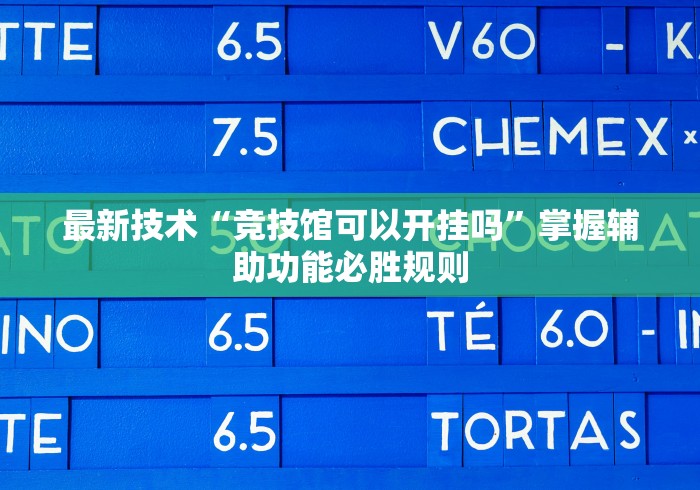 最新技术“竞技馆可以开挂吗”掌握辅助功能必胜规则