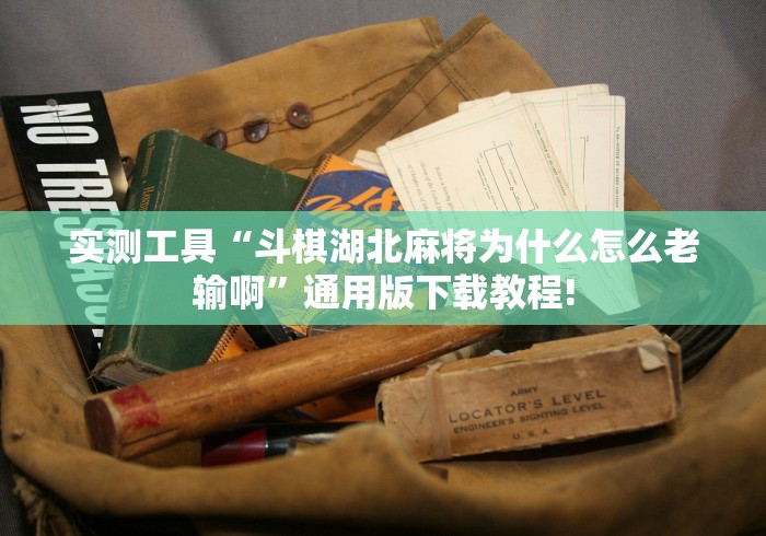 实测工具“斗棋湖北麻将为什么怎么老输啊”通用版下载教程!